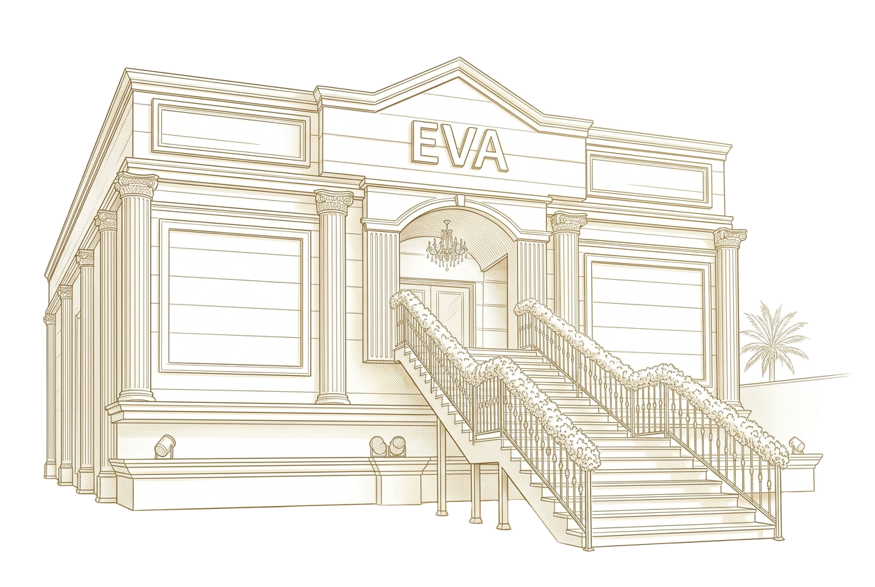 Eva Hall venue illustration